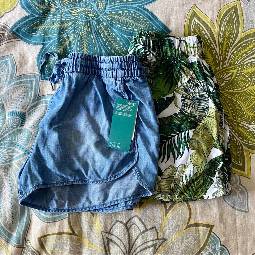 NWT H&M elastic waist shorts bundle